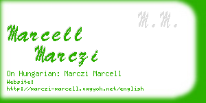 marcell marczi business card